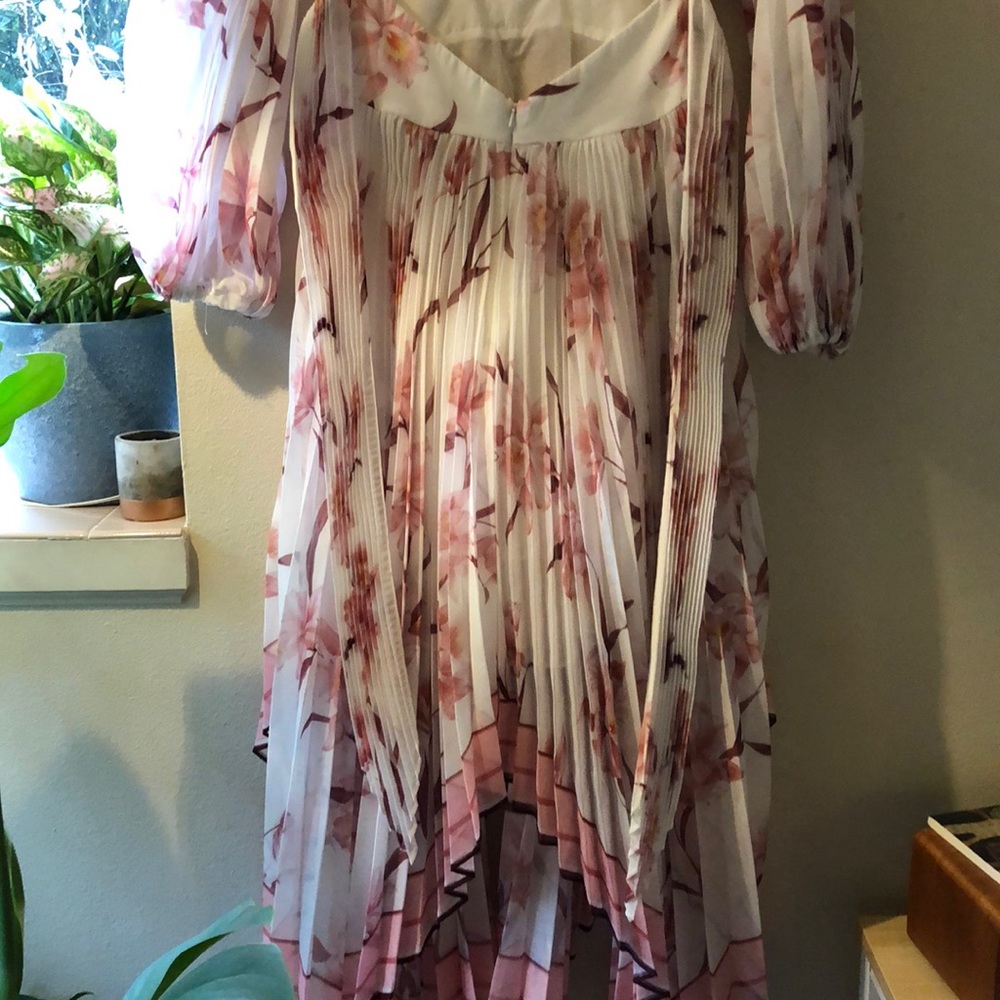 Zimmermann Pink Floral Midi Dress - Picture 4 of 10